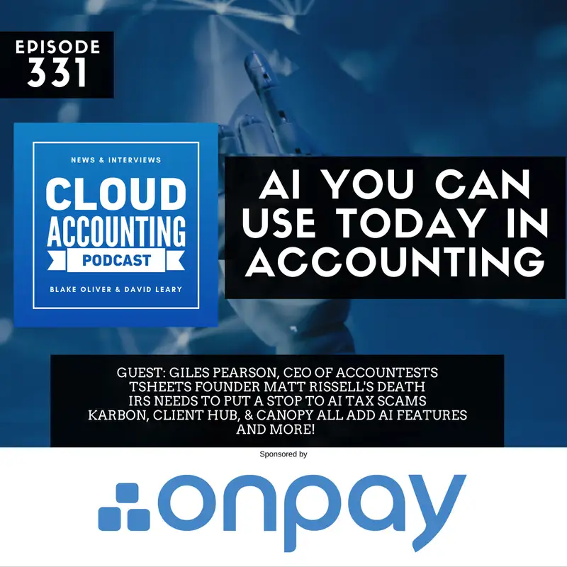 AI You Can Use Today In Accounting with Giles Pearson