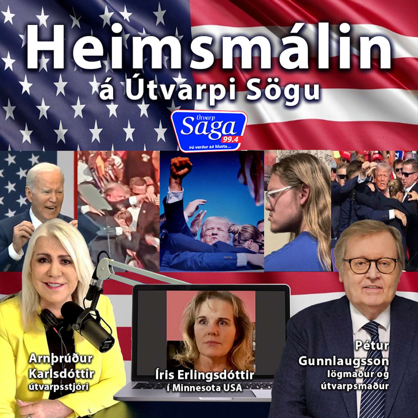 Íris Erlingsdóttir - Banatilræðið gegn Donald Trump - Nýjustu fréttir af málinu frá Bandaríkjunum. episode artwork