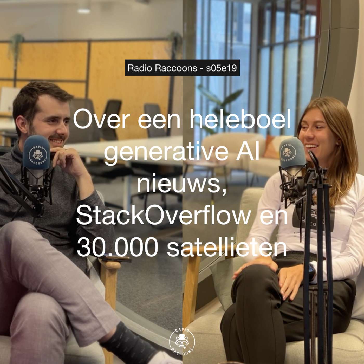 S05E19 - Over een heleboel generative AI nieuws, StackOverflow en 30.000 satellieten episode artwork