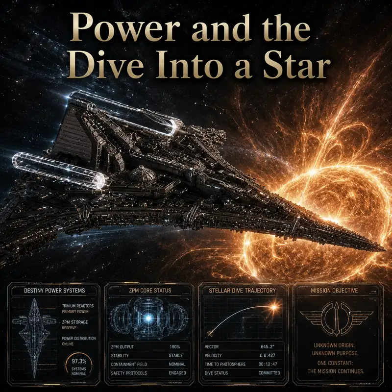 Power and the Dive Into a Star