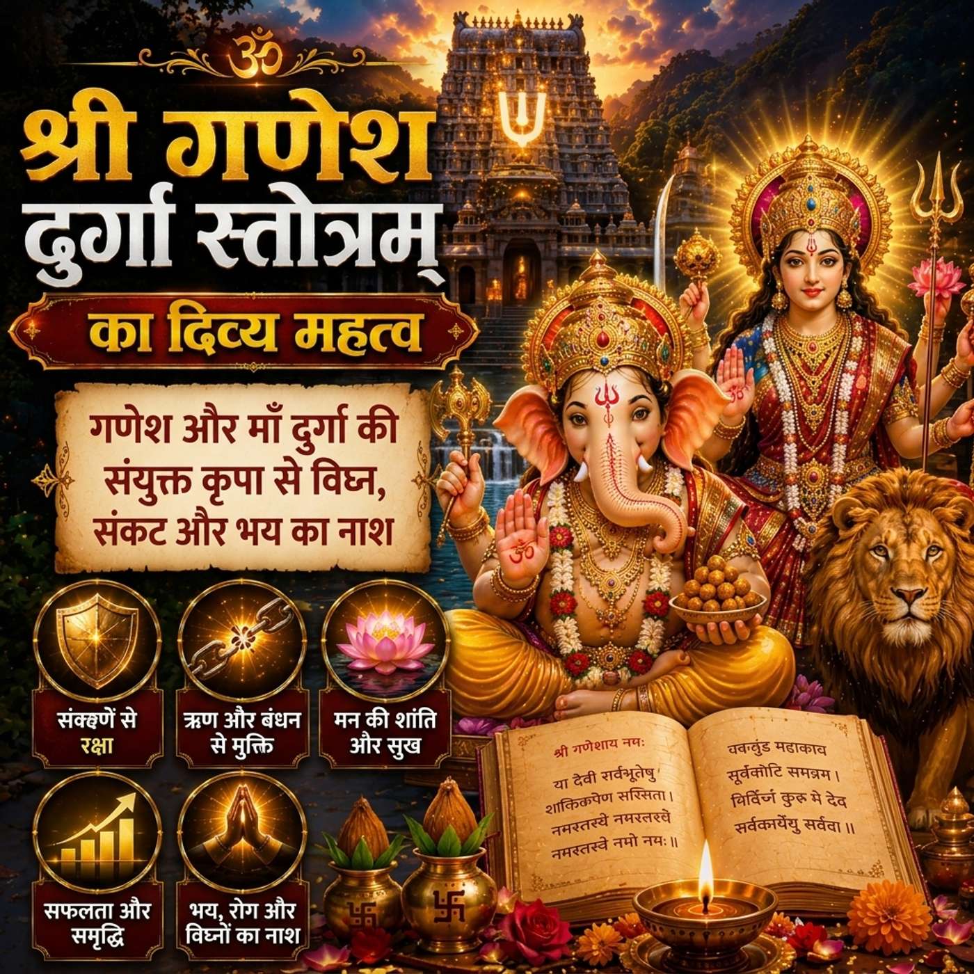 श्री गणेश दुर्गा स्तोत्रम् 🙏 | दिव्य महत्व | Ganesha Durga Stotram episode artwork