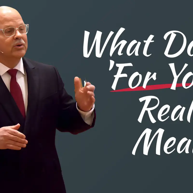 What does "For You" Really Mean? (Maundy Thursday - Pastor Timothy)