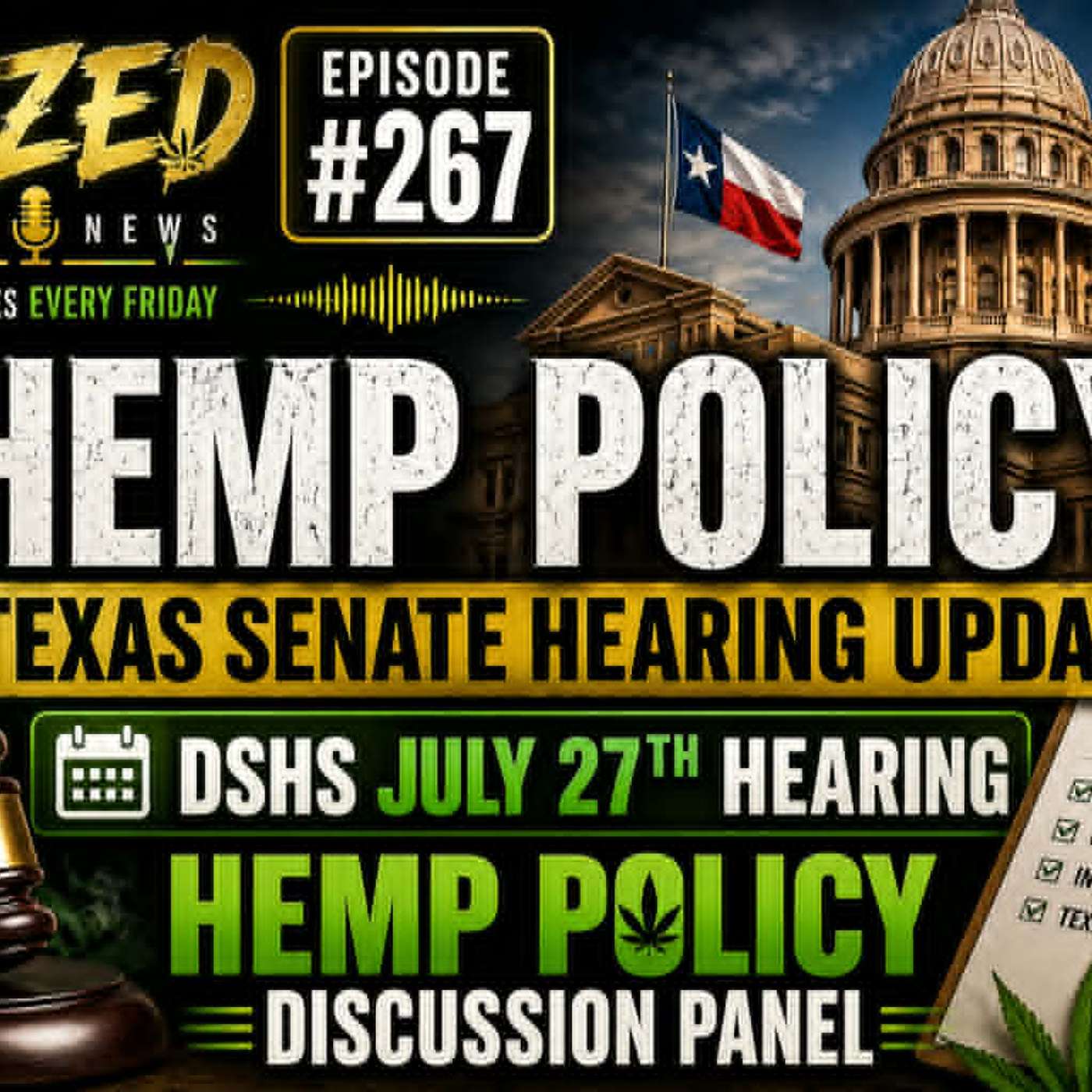 UPDATE FLOWER, DSHS, SENATE HEARING episode artwork
