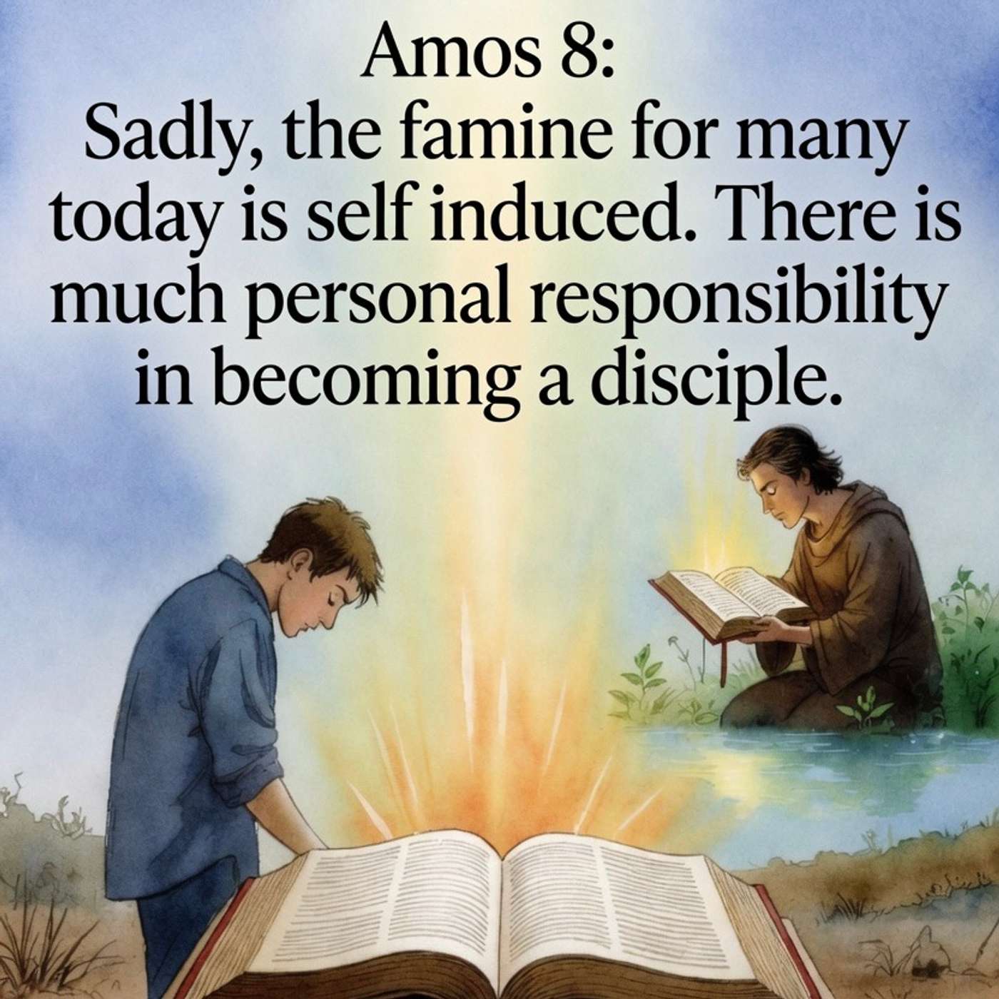 Amos 8 Sadly, the famine for many today is self induced. There is much personal responsibility in becoming a disciple. episode artwork