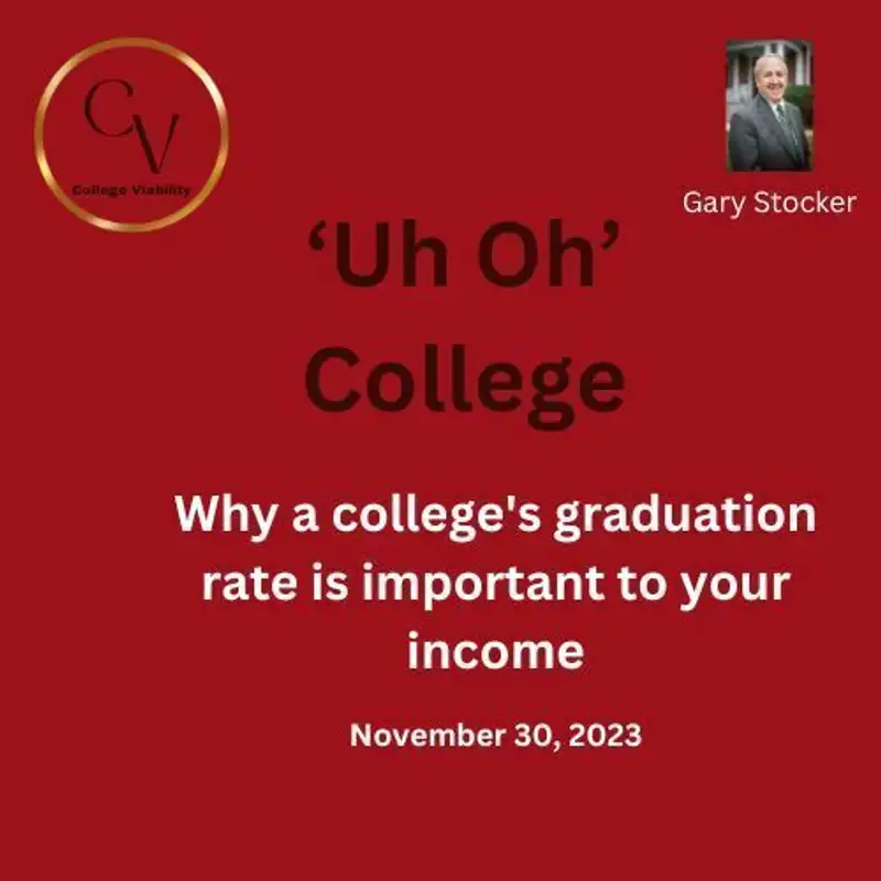 Uh Oh College for November 30, 2023 - Why a college's graduation rate is important to your income
