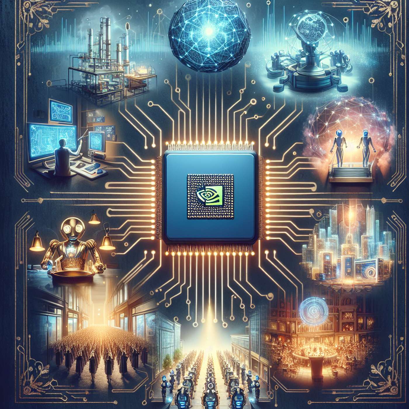 "Surpassing Apple Values: Nvidia's Trillion-Dollar Surge and the AI Revolution in scientific research, eCommerce, and Music" episode artwork