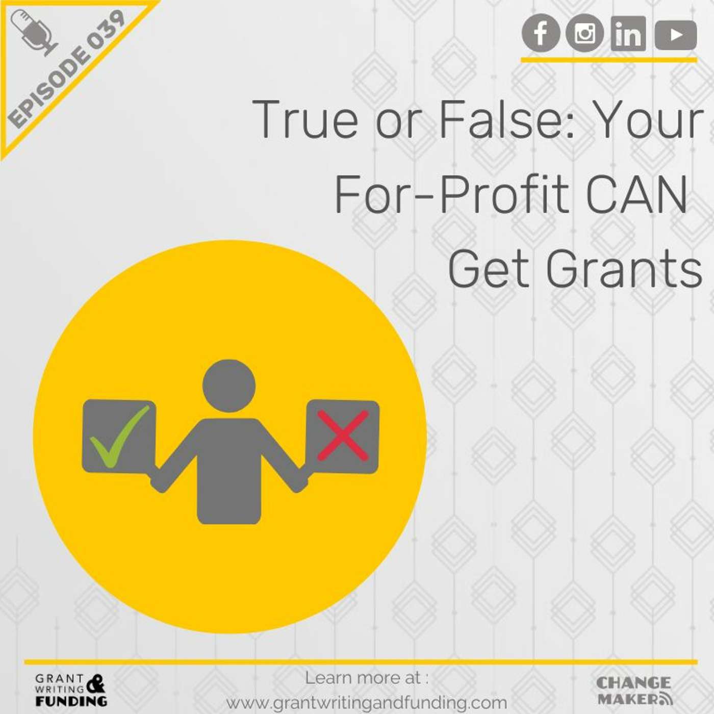 True Or False: Your For-Profit CAN Get Grants