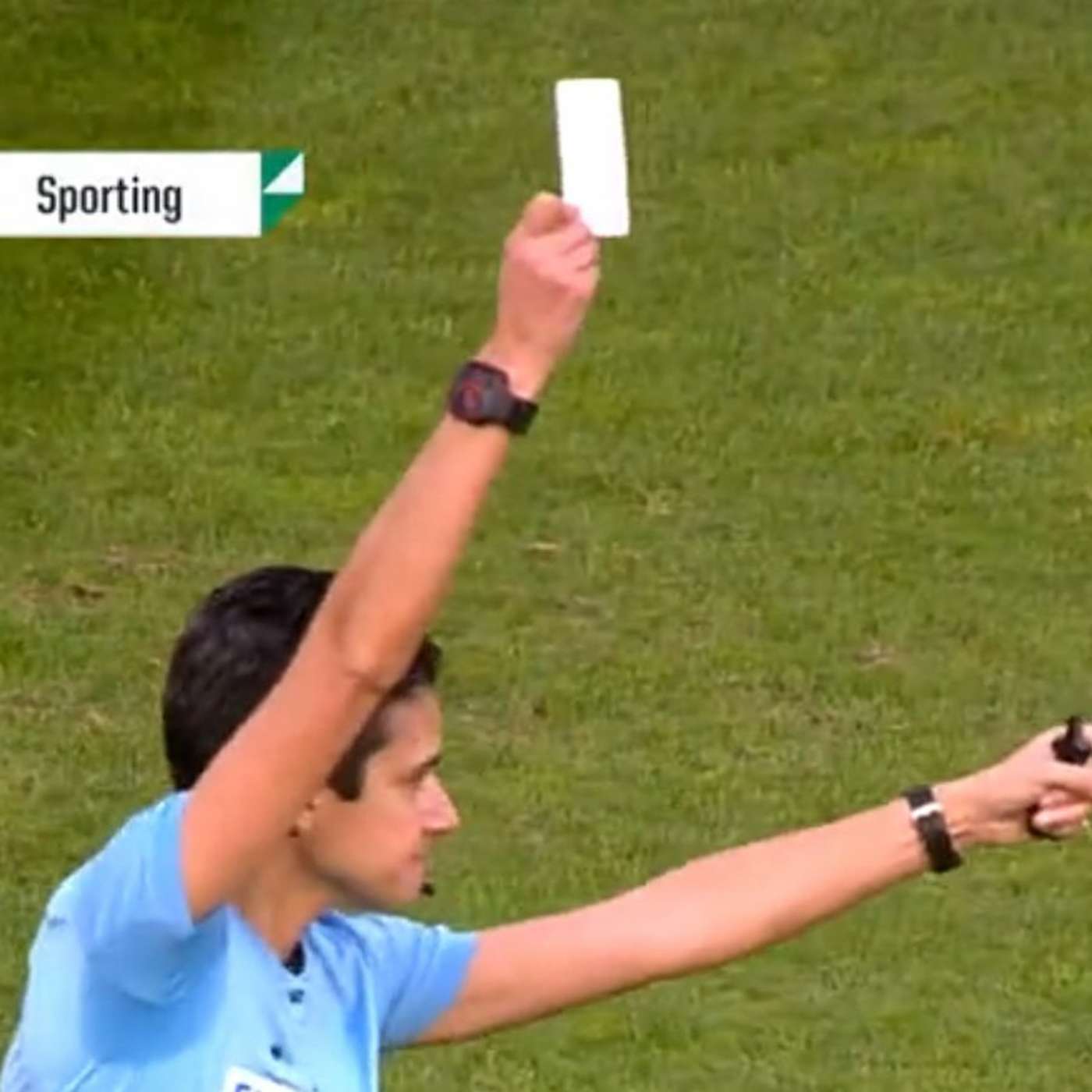 White card issued for first time in Portuguese football match
