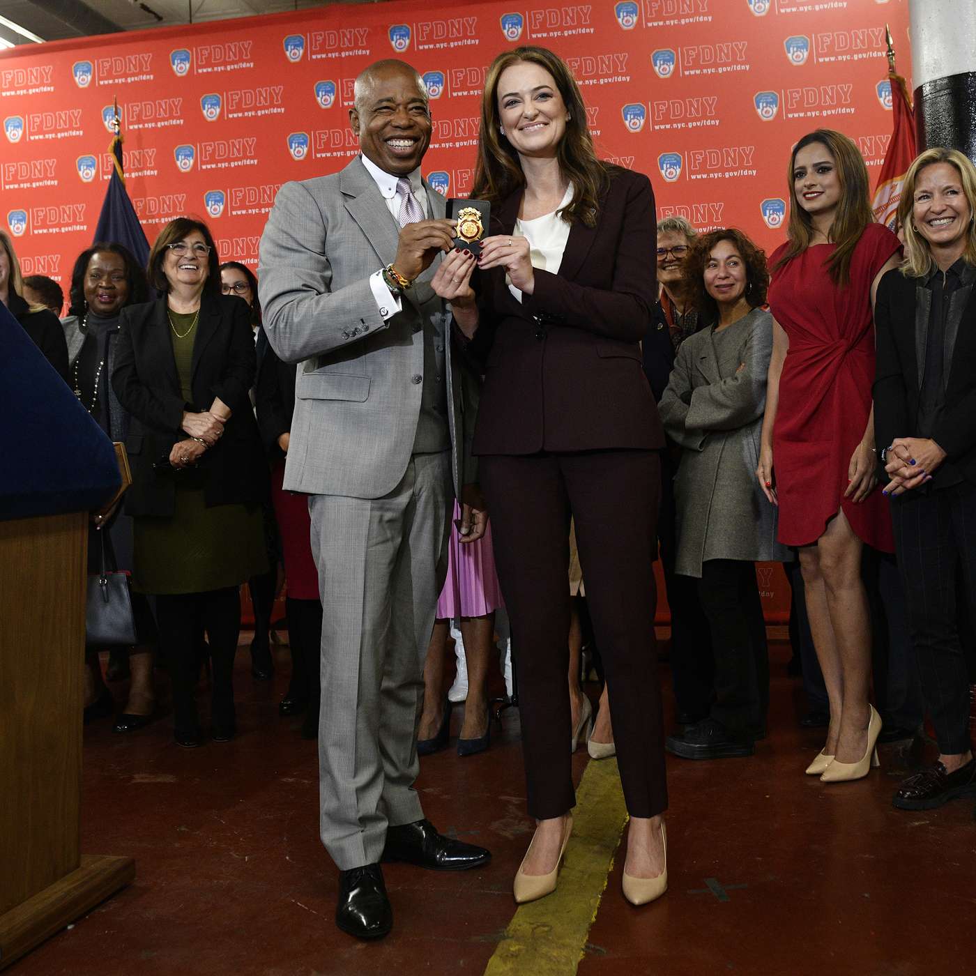 In studio with FDNY Commissioner Laura Kavanagh