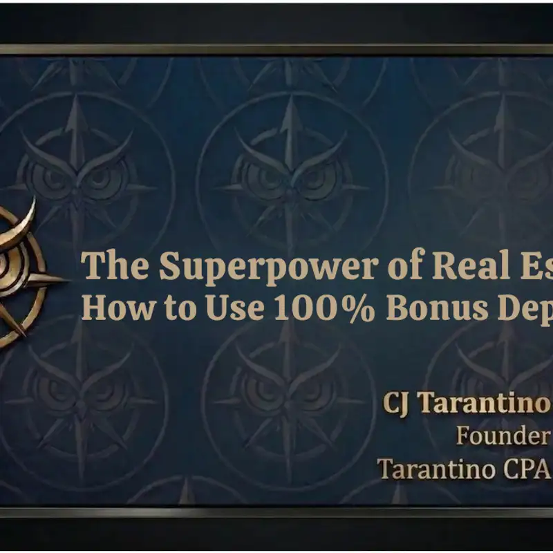 The Superpower of Real Estate: How to Use 100% Bonus Depreciation