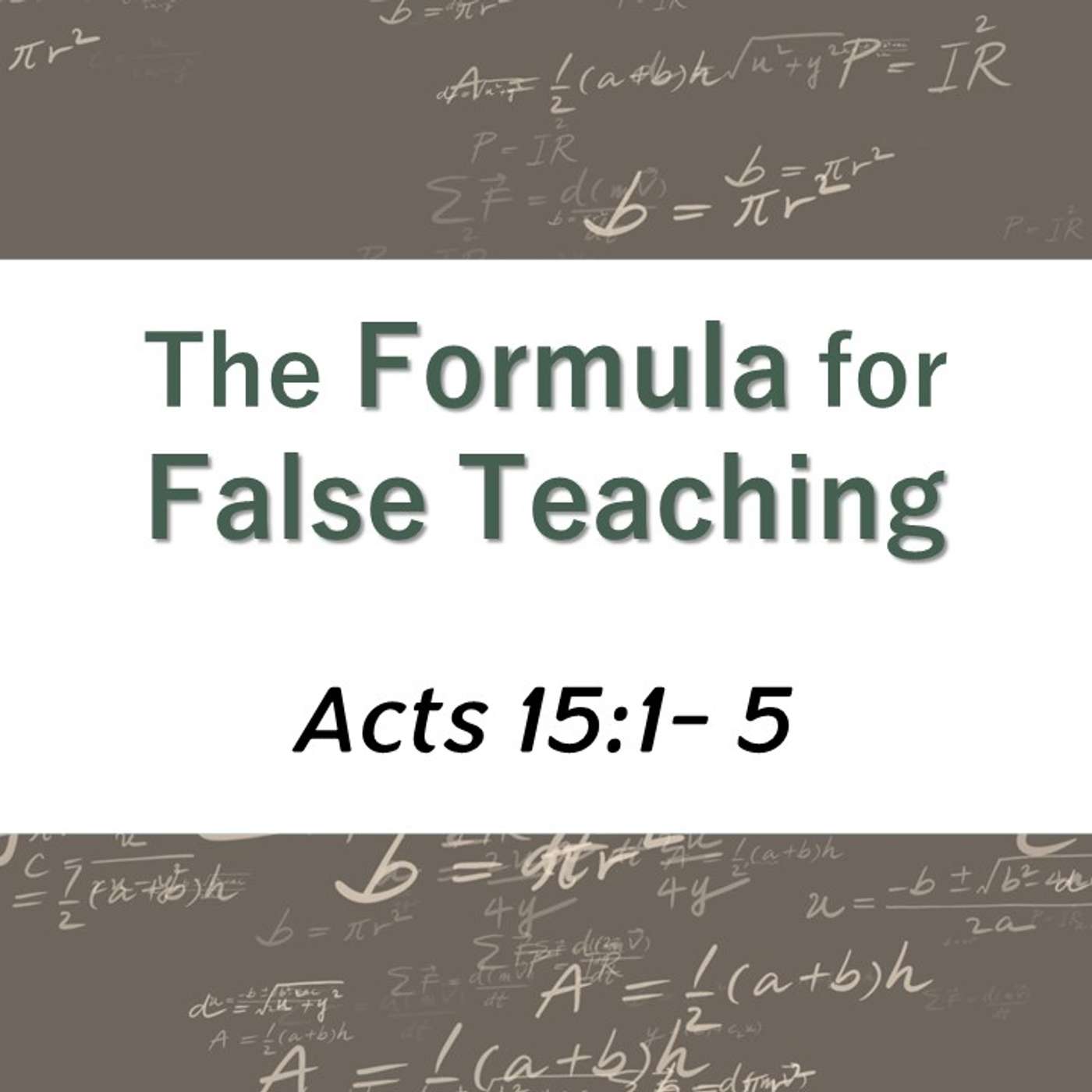 The Formula for False Teaching | 09/08/2024 Morning Service