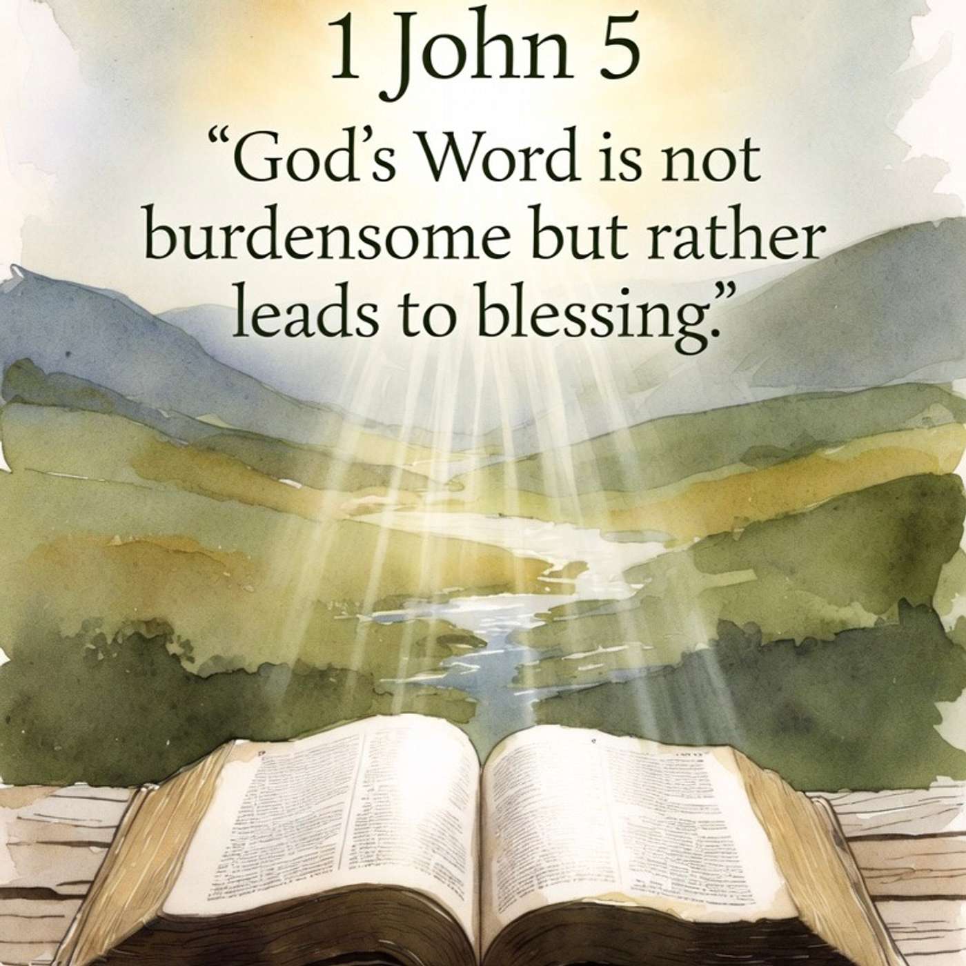 1 John 5 God’s Word is not burdensome but rather leads to blessing. episode artwork