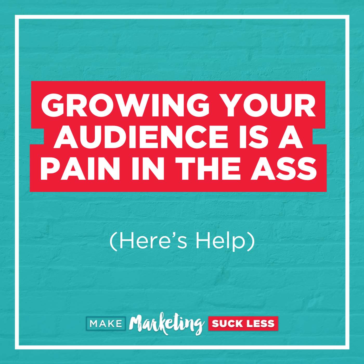 Growing Your Audience Is a Pain in the Ass (Here's Help)