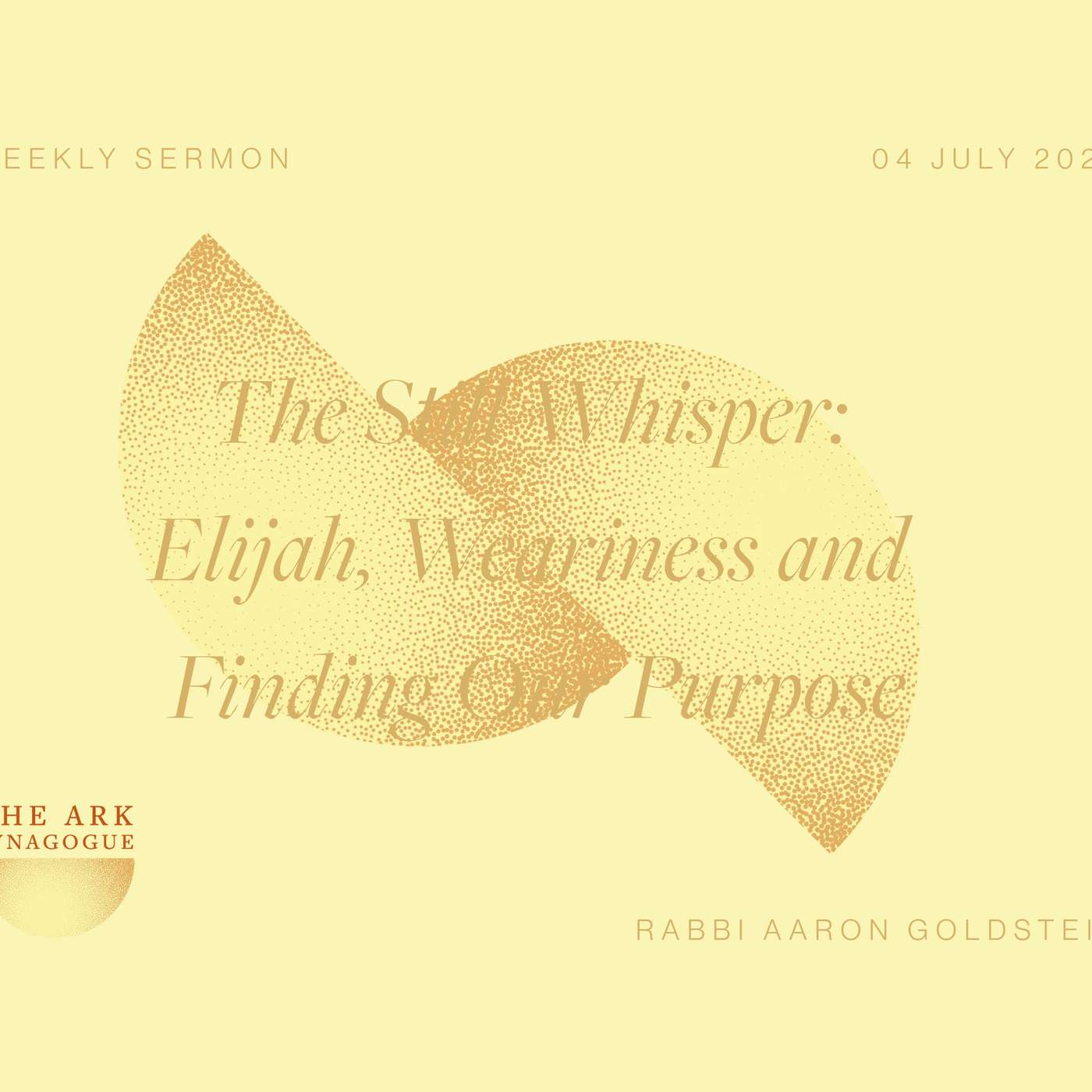 The Still Whisper: Elijah, Weariness and Finding Our Purpose