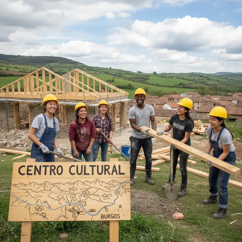 Un podcast para una fotografía: Los centros culturales dinamizan el medio rural burgalés.