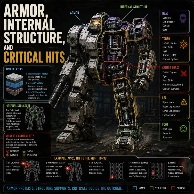 Armor, Internal Structure, and Critical Hits