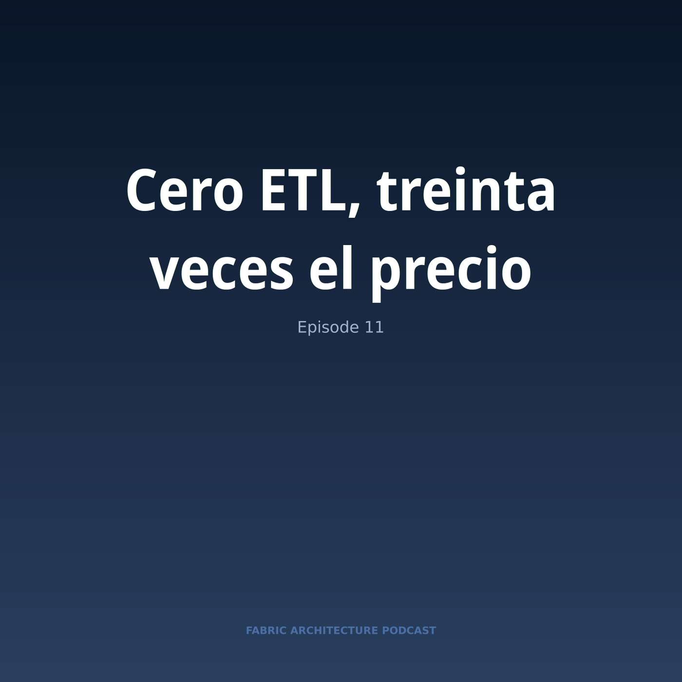Portada de Microsoft Fabric Architecture Podcast (Español)