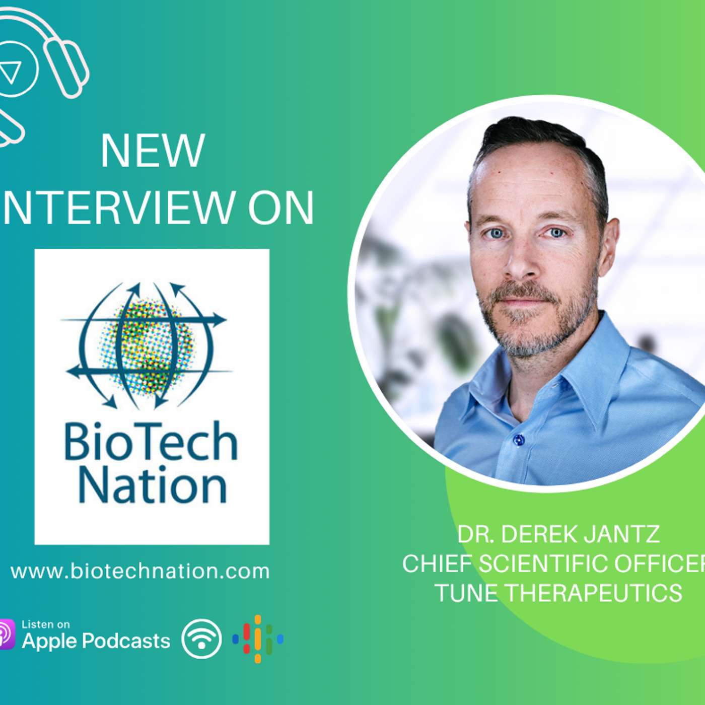 Tuning your own DNA?? Dr. Derek Jantz, Chief Scientific Officer, Tune Therapeutics Tuning your own DNA?? Dr. Derek Jantz, Chief Scientific Officer, Tune Therapeutics