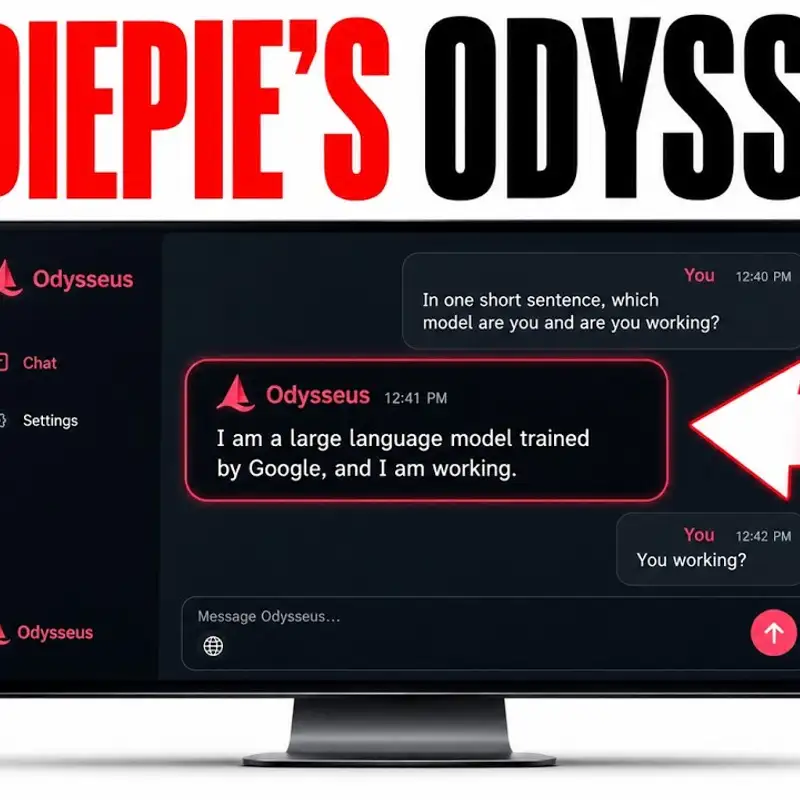 PewDiePie's New FREE Odysseus AI Agent!