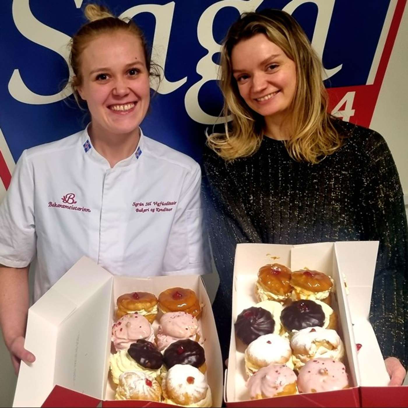 Bolludagurinn - Sigrún Sól Vigfúsdóttur og Saga Líf Sigþórsdóttir frá Bakarameistaranum