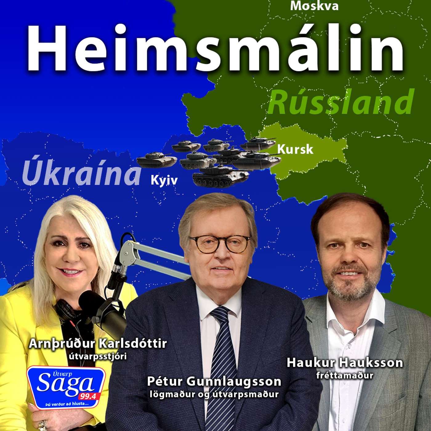 Stríðið í Úkraínu og Rússlandi - Arnþrúður, Pétur og Haukur Hauksson episode artwork