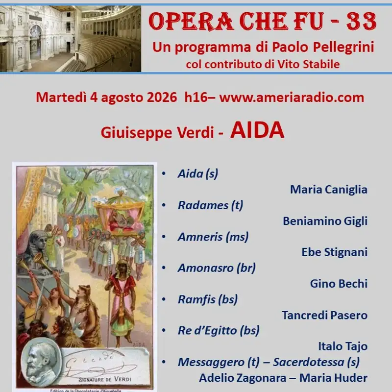 L'Opera che fu 33 - G. Verdi - Aida
