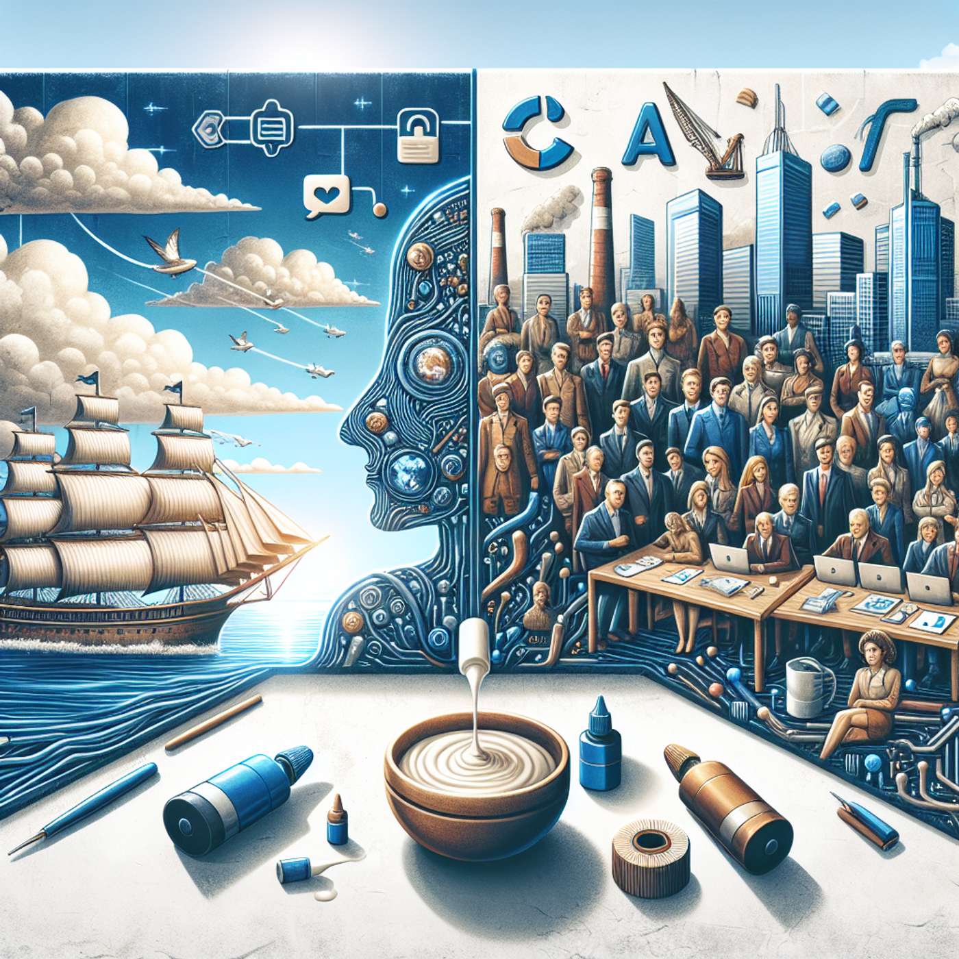 "OpenAI's Departure and New AI Direction, Google's Generative AI Concerns, Meta's Workplace Phase Out, E.l.f.'s Boardroom Diversity Campaign, and David Sacks' AI Chat Venture Glue" episode artwork
