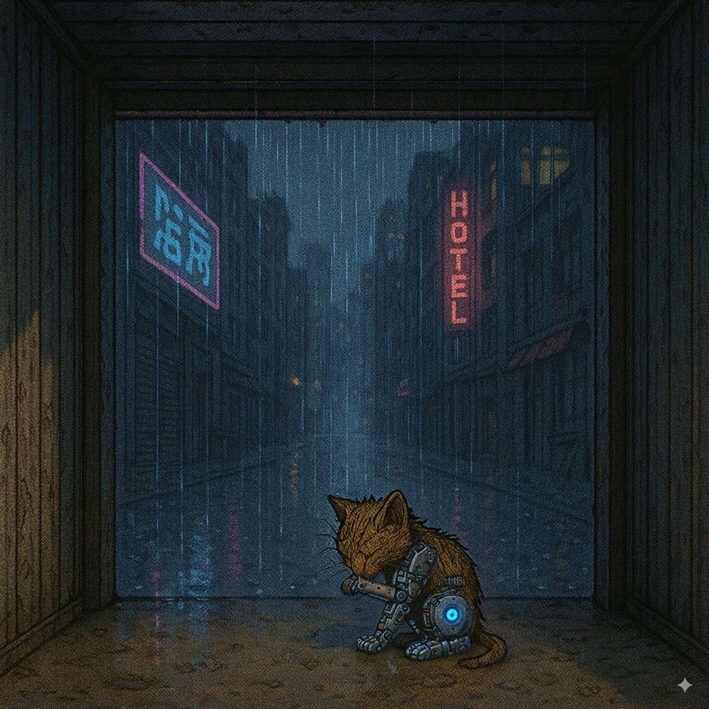 We Adopt a Bionic Cat in the Future City of Neo Bang York | <3 #156 CHATGPT episode artwork