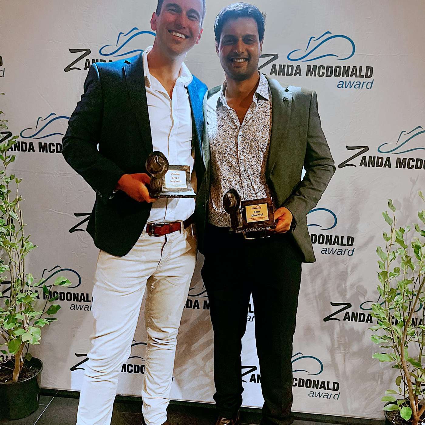 Meet the 2026 Zanda McDonald Award Winners Bryce Neyland (AU) and Karn Dhaliwal (NZ) Meet the 2026 Zanda McDonald Award Winners Bryce Neyland (AU) and Karn Dhaliwal (NZ)
