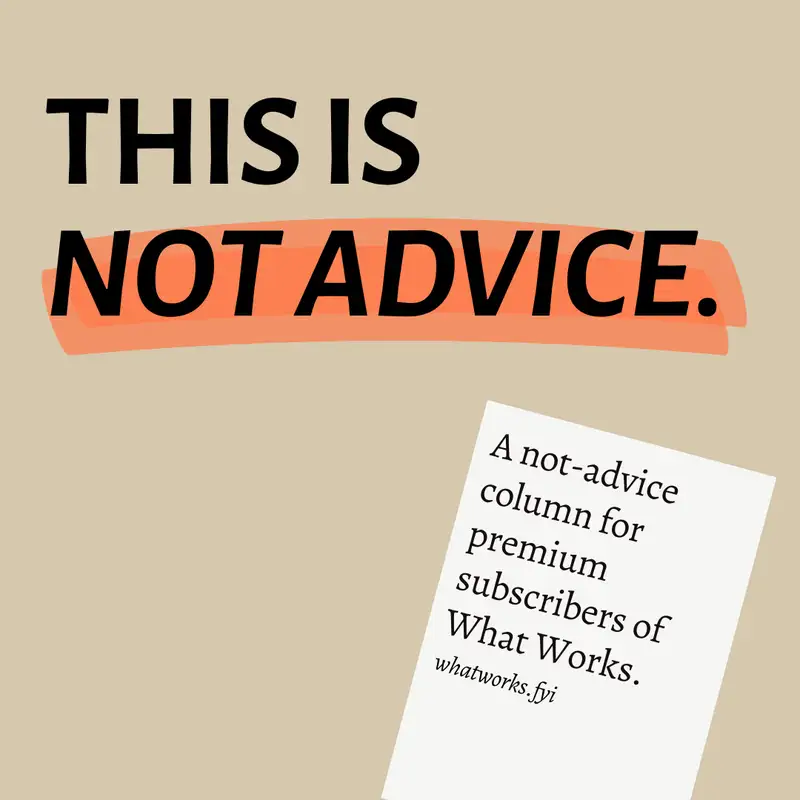 This is Not Advice: Beyond Creating Versus Consuming