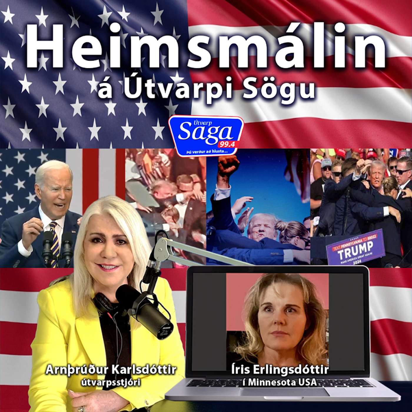 Nýjustu fréttir af Trump - Arnþrúður & Íris Erlingsdóttir episode artwork