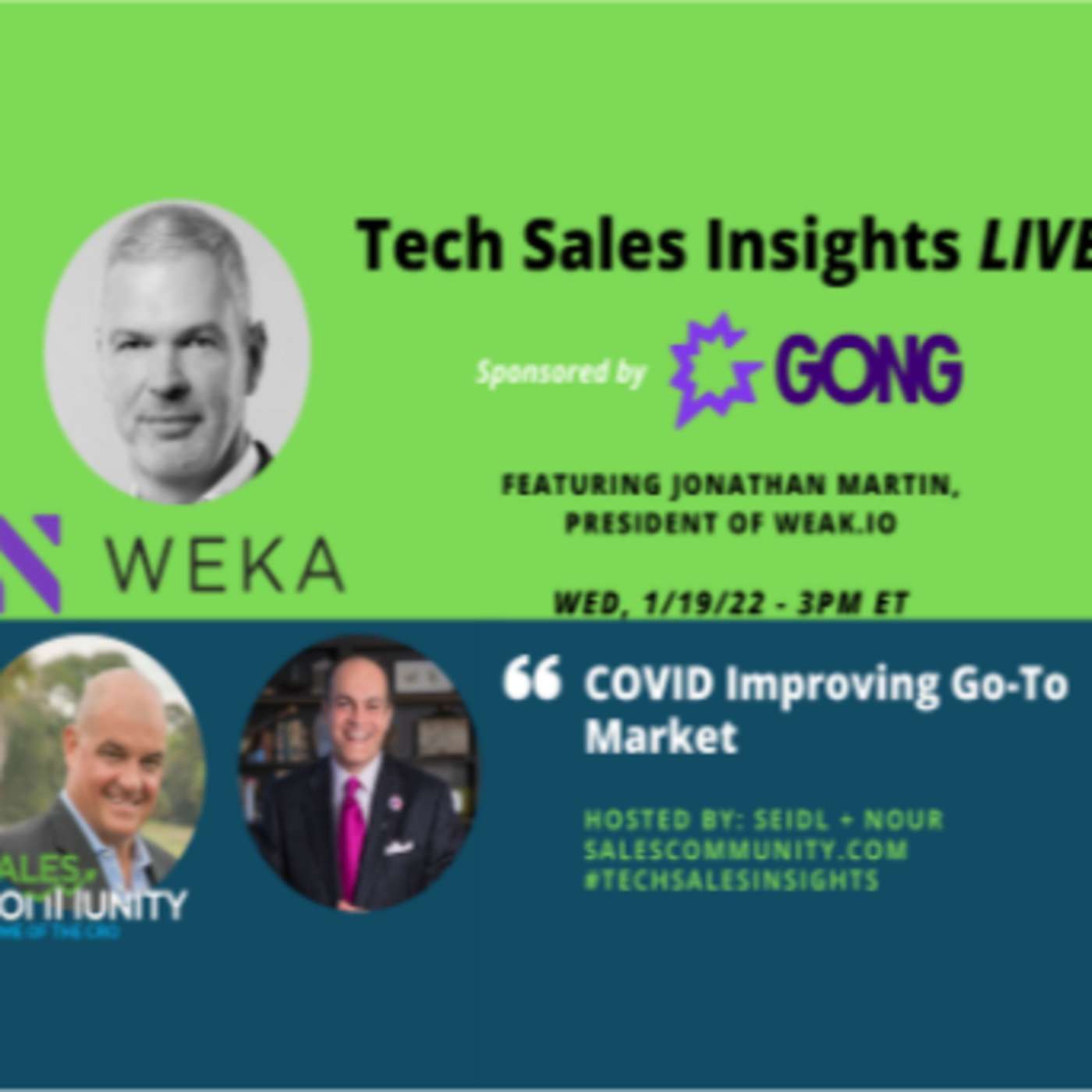 E61 - COVID Improving Go-To Market with Jonathan Martin, WEKA