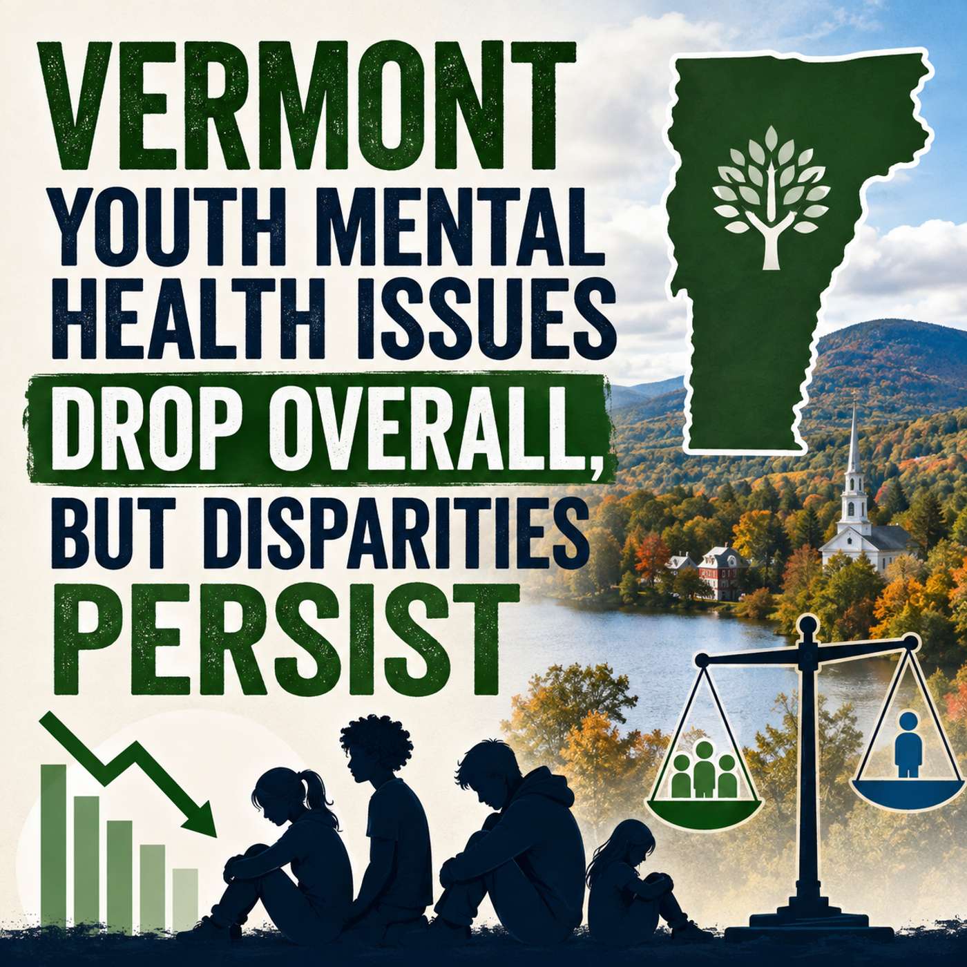 Vermont Youth Mental Health Issues Drop Overall, But Disparities Persist