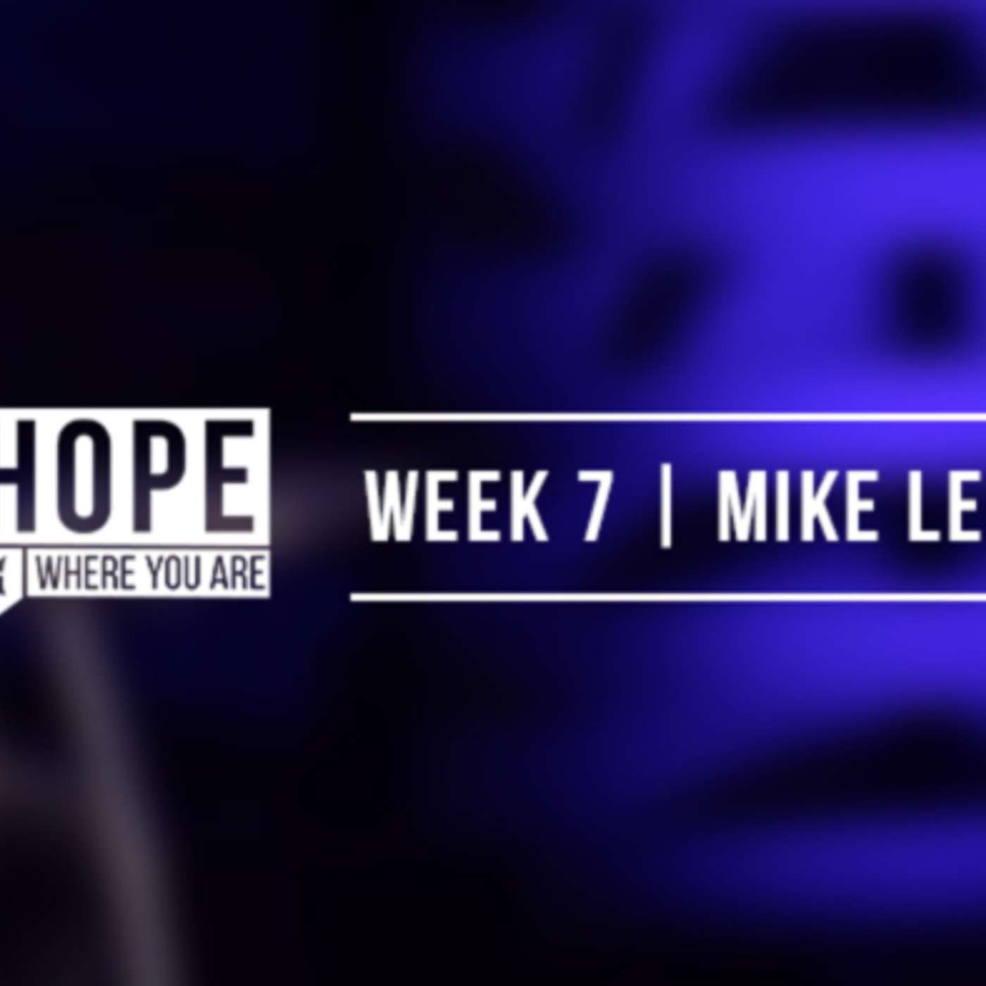 Week Seven - Receptive Perspective