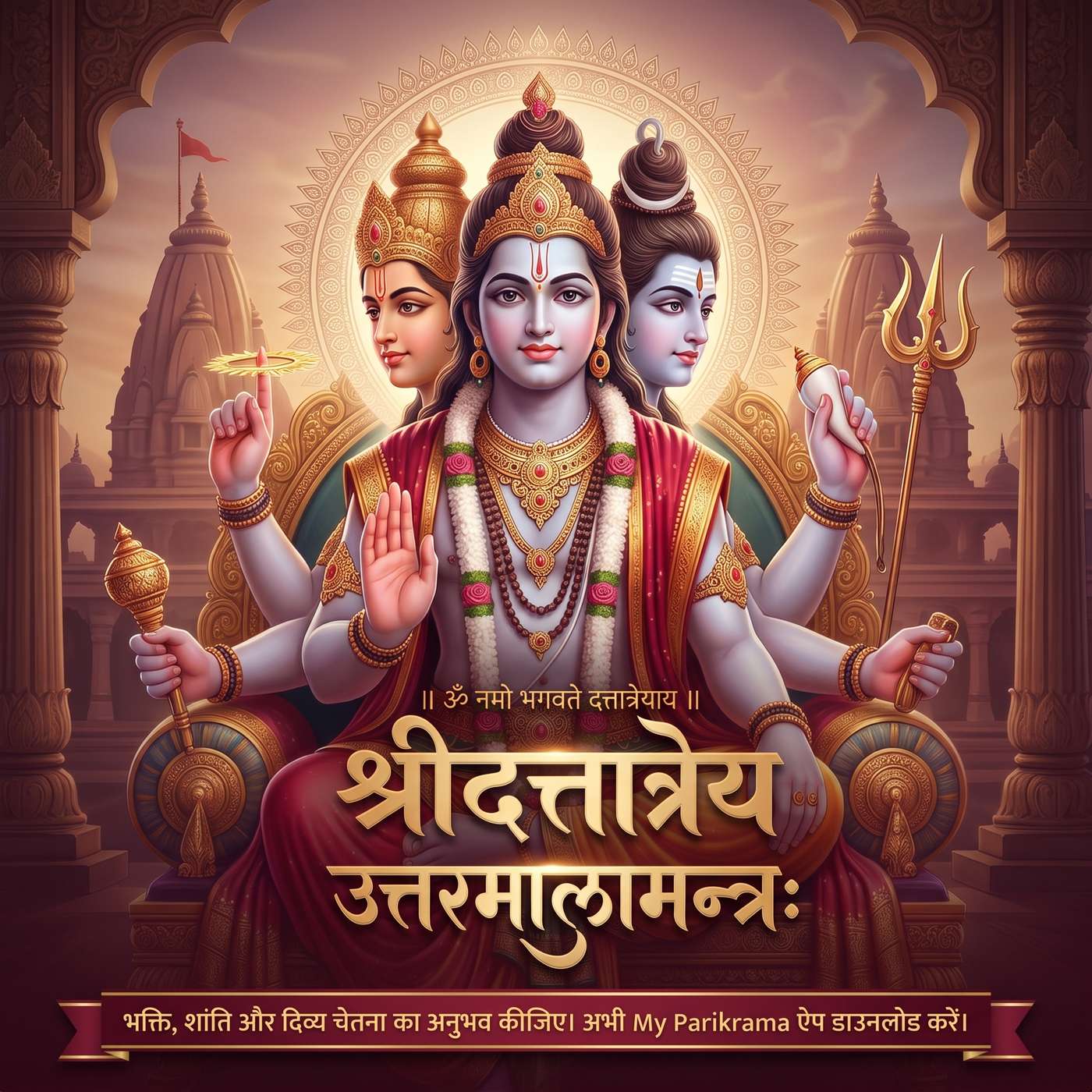 जानिए क्यों सुनना चाहिए श्री दत्तात्रेय उत्तरमाला मंत्र? Dattatreya Uttaramala Mantra | गुरुदेव दत्त episode artwork