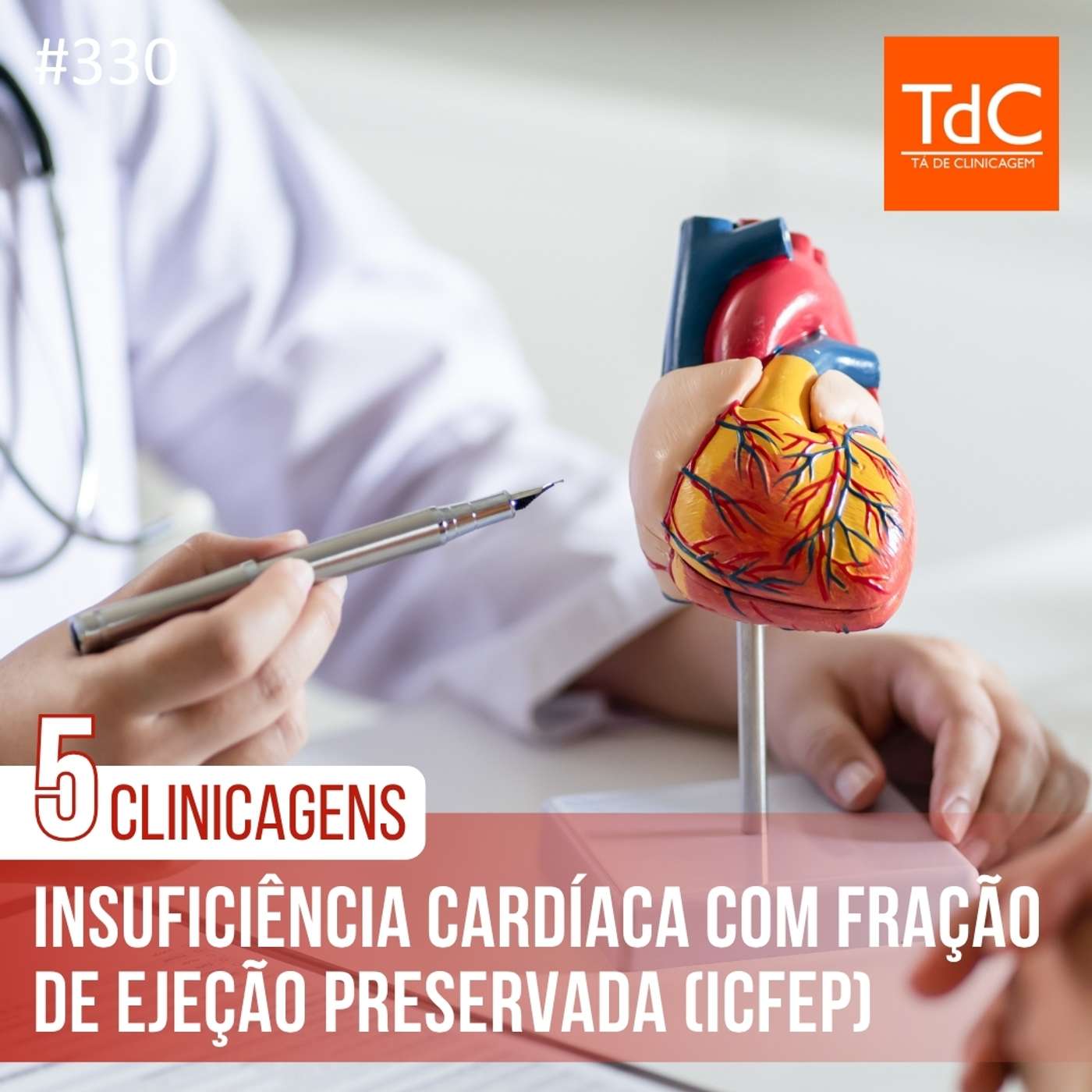 TdC 330: Insuficiência cardíaca com fração de ejeção preservada (ICFEp) - 5 clinicagens