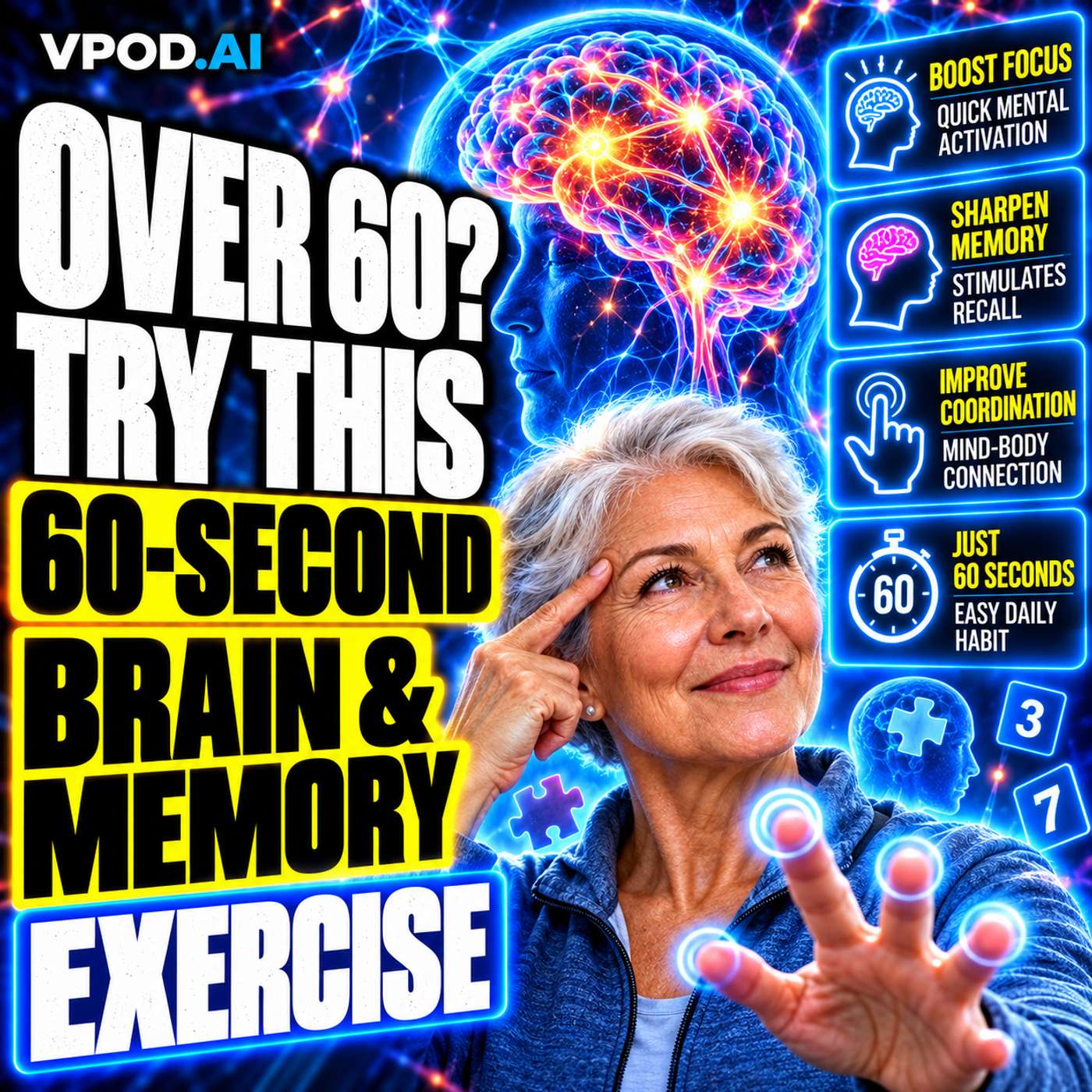 Over 60? Try This 60-Second Brain and Memory Exercise episode artwork