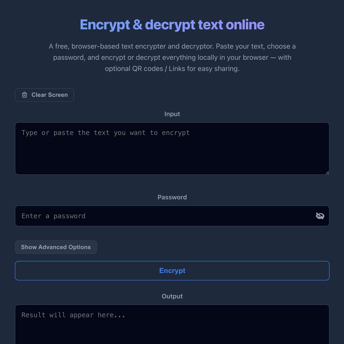 I Built a Tiny Browser-Only Encryption Tool Because I Don’t Trust Your Backend