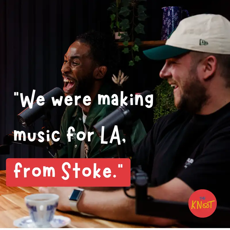 Ash (magzoncam) & Ryan (espocrespo). "We were making music for LA, from Stoke"