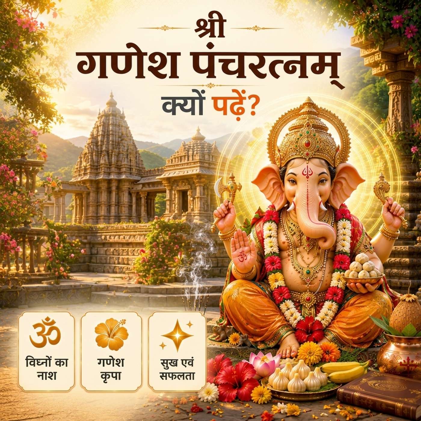 श्री गणेश पंचरत्नम् 🙏 | क्यों पढ़ें? | Ganesha Pancharatnam episode artwork