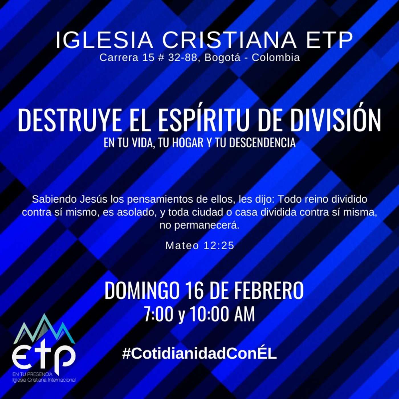 Charlas Iglesia ETP | Pastores Luis Salas y Jeannette Noguera, Iglesia ETP