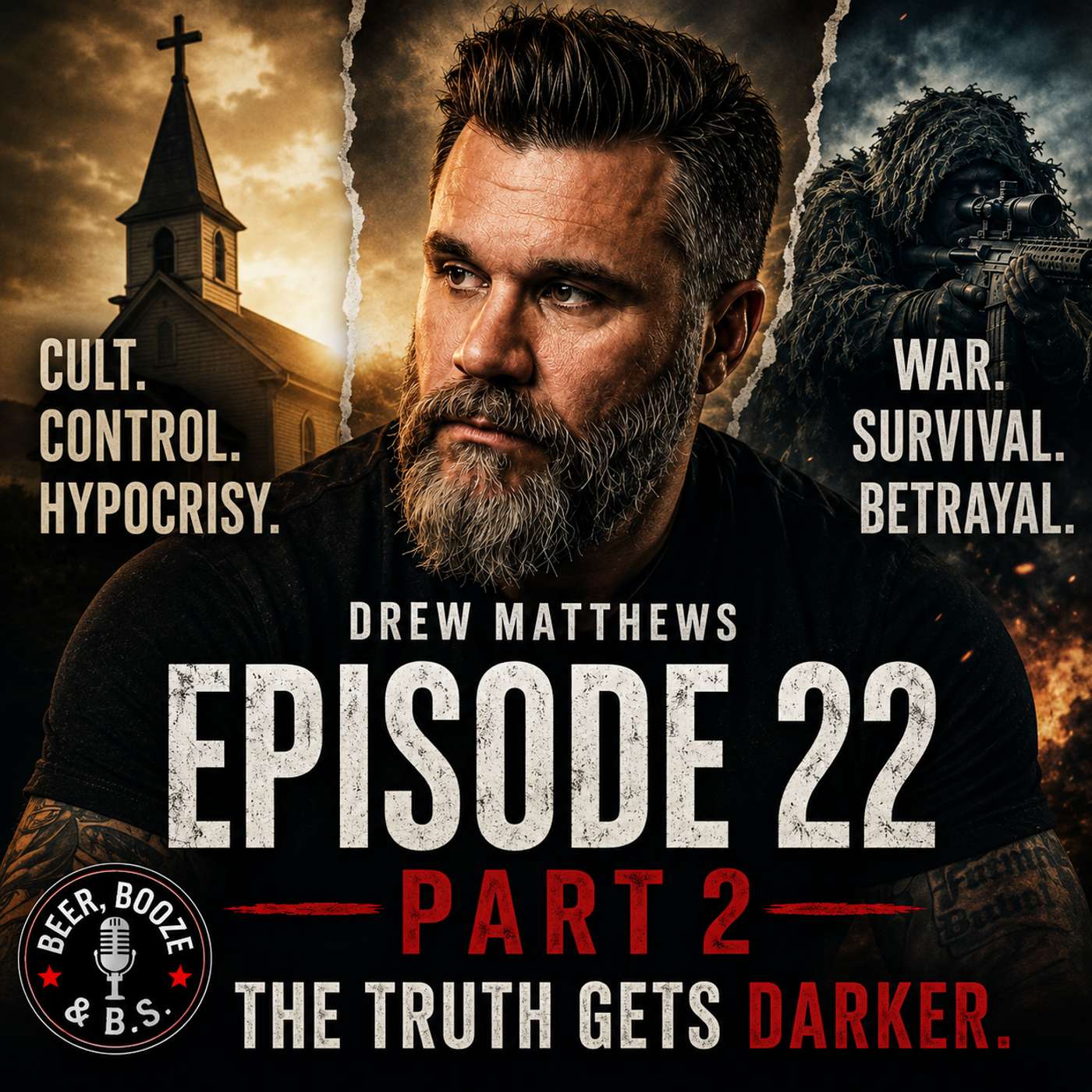 AUDIO ONLY: Army Sniper Drew Mathews: Iraq, Cult Control & Family Betrayal| Trailer episode artwork