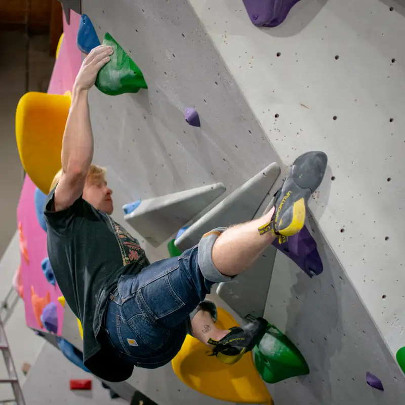 Building Courage at Boulders Climbing Gym