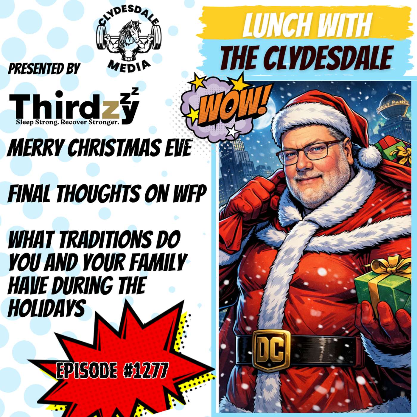 Lunch with the Clydesdale - Happy Christmas Eve!