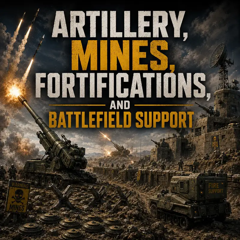 Artillery, Mines, Fortifications, and Battlefield Support