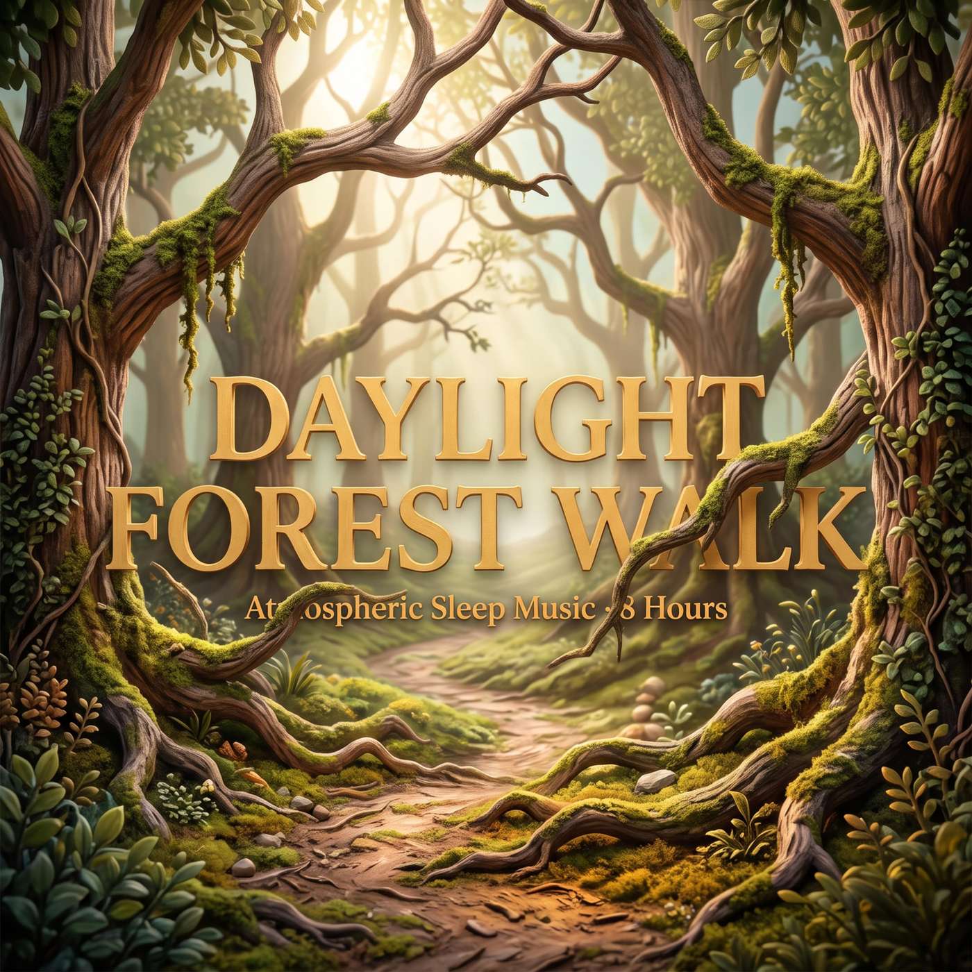Daylight Forest Walk - 8 Hour Ambient Sleep Music | Sunlit Woodland episode artwork
