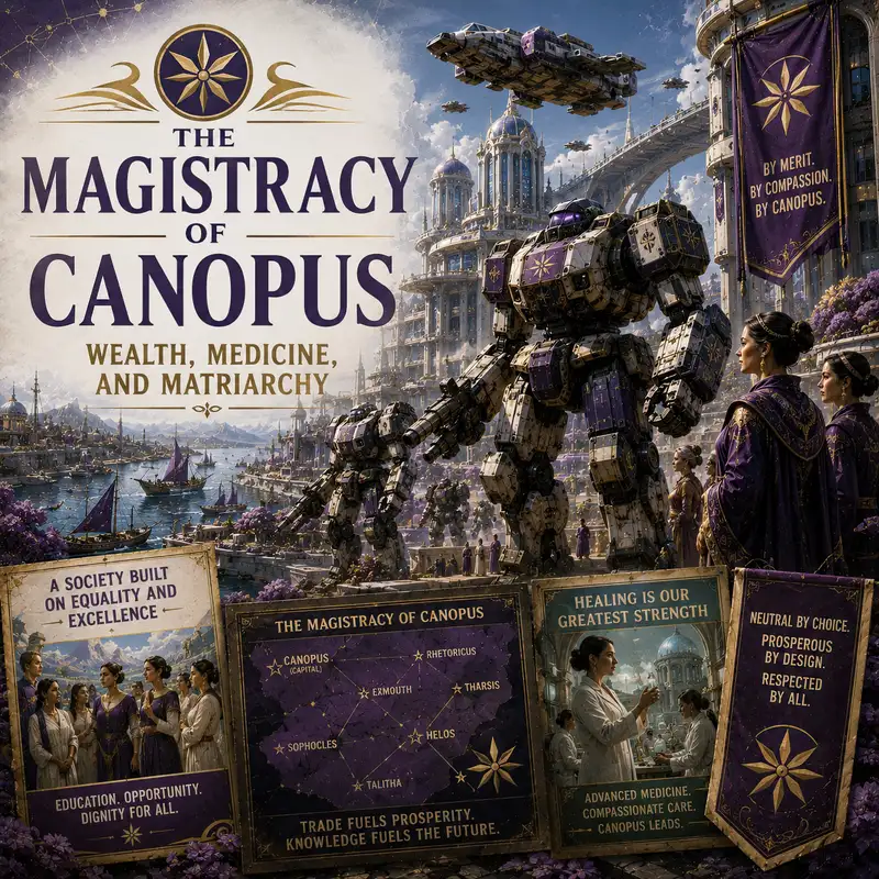 The Magistracy of Canopus: Wealth, Medicine, and Matriarchy