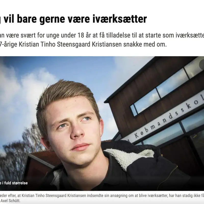 Historien om Kristians karriere (indtil nu)