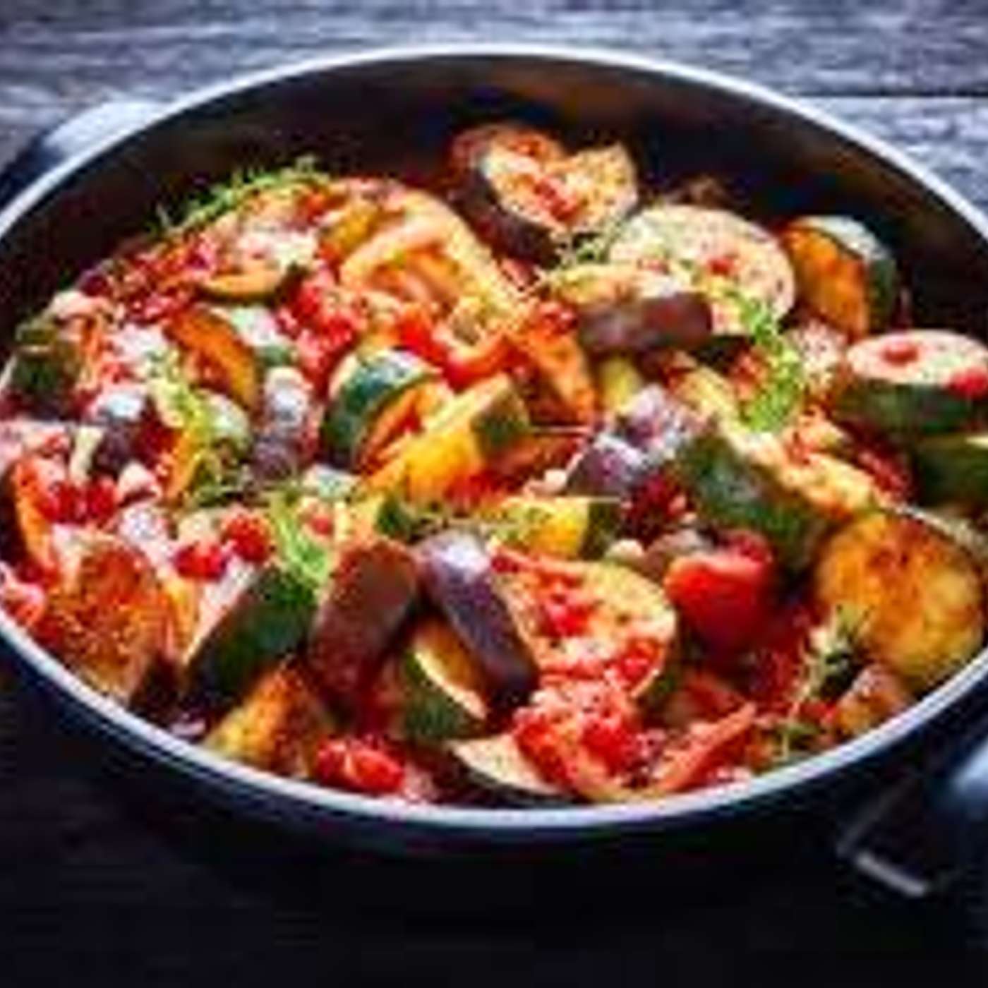Ratatouille mi-vapeur aux courgettes jaunes episode artwork