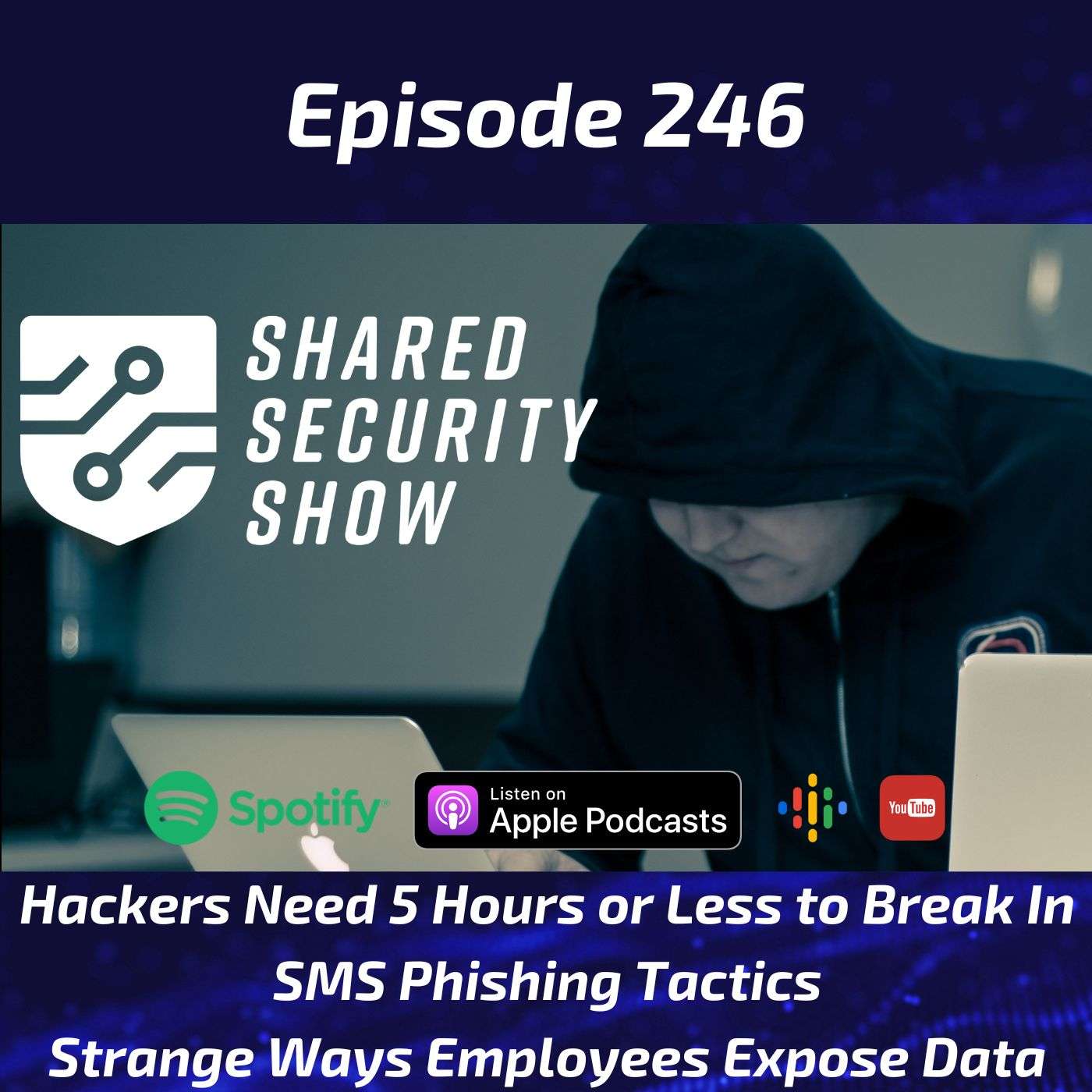 Hackers Need 5 Hours or Less to Break In, SMS Phishing Tactics, Strange Ways Employees Expose Data episode artwork